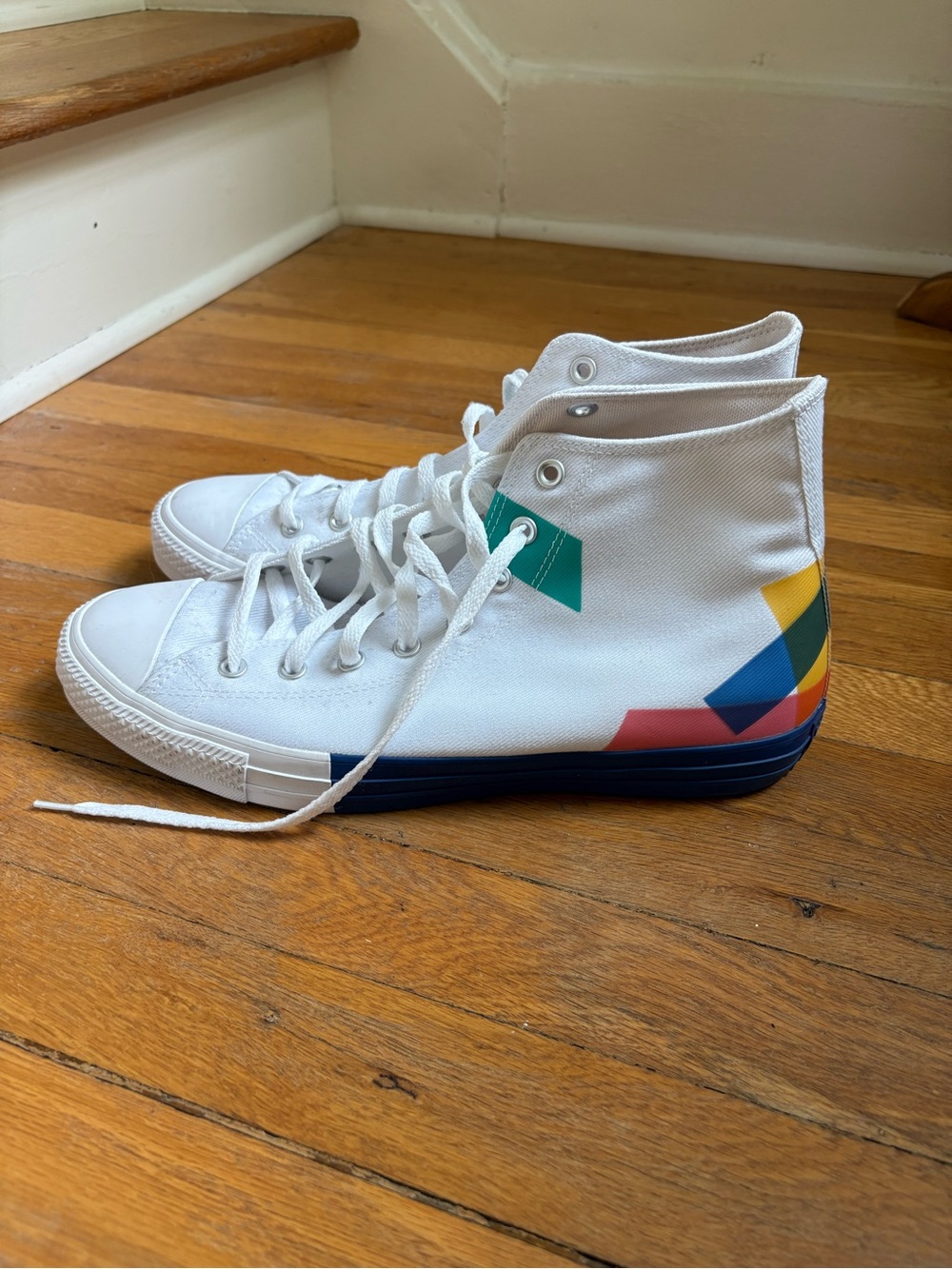 CHUCK TAYLOR ALL STAR HIGH 'SPACE RACER - WHITE KINETIC BLUE' Sz 12